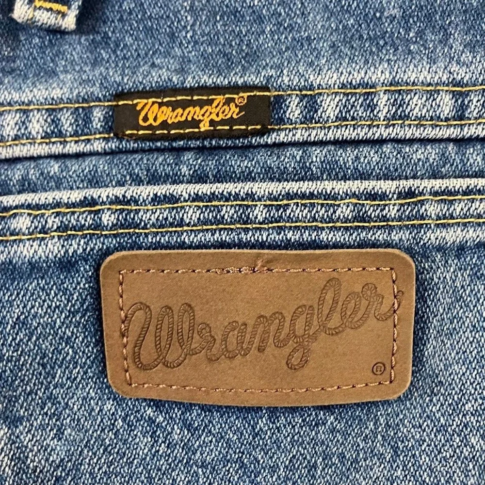 Wrangler George Strait Cowboy Cut Jeans Mens 35x31 Blue Straight Leg